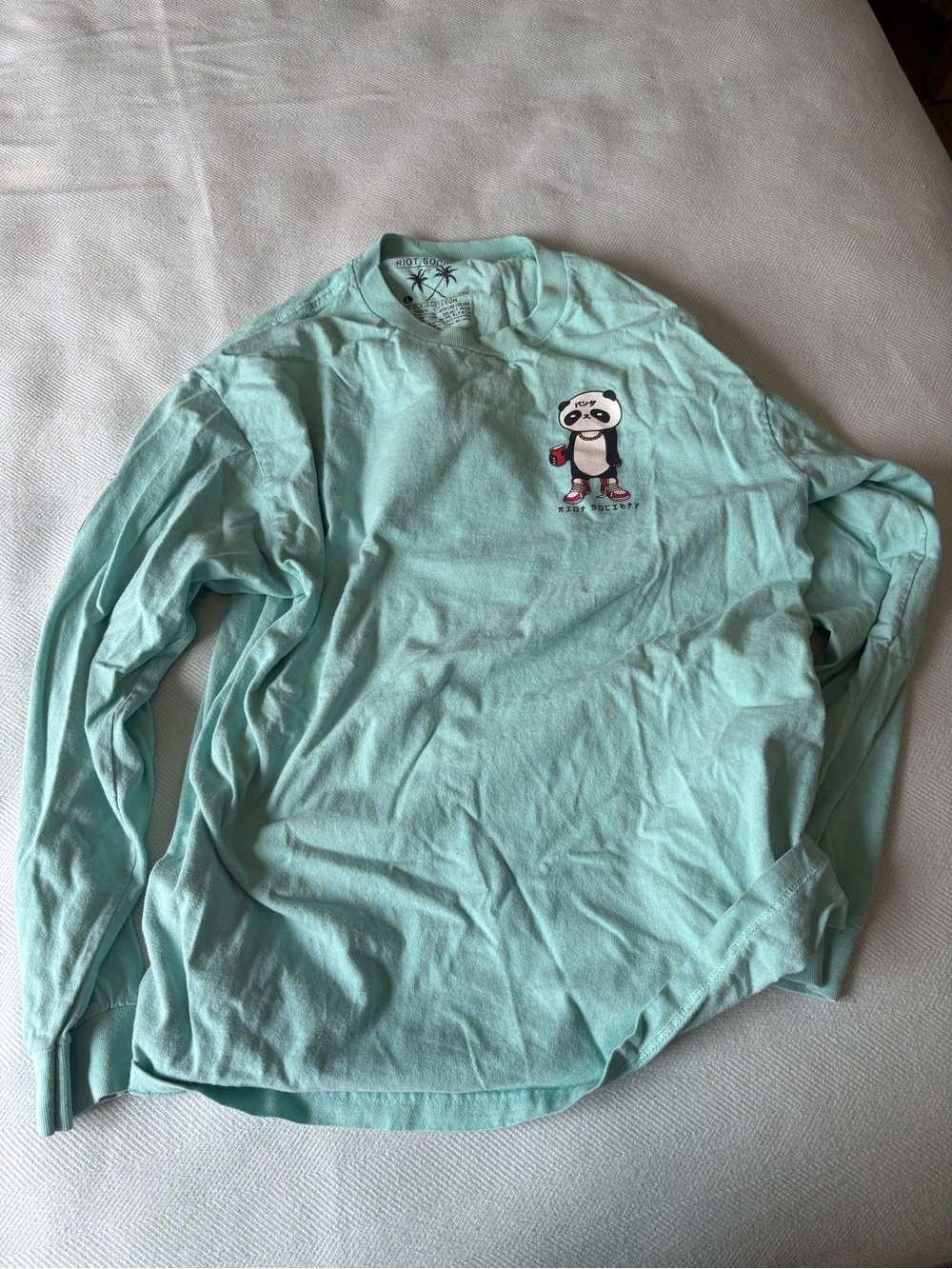riot society Mint Green Palm Graphic Tee